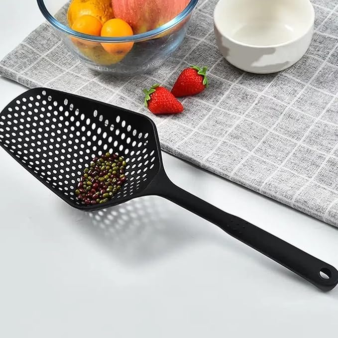 Spumiera de bucatarie adanca, Zola®, neagra, din plastic, rezistent la temperaturi ridicate, 34x13 cm Spumiera de bucatarie adanca, Zola®, neagra, din plastic, rezistent la temperaturi ridicate, 34x13 cm